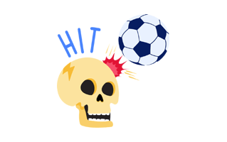 Head Hit Sticker PNG