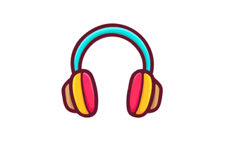 Headphones Sticker PNG