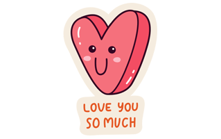 Heart Free Sticker PNG