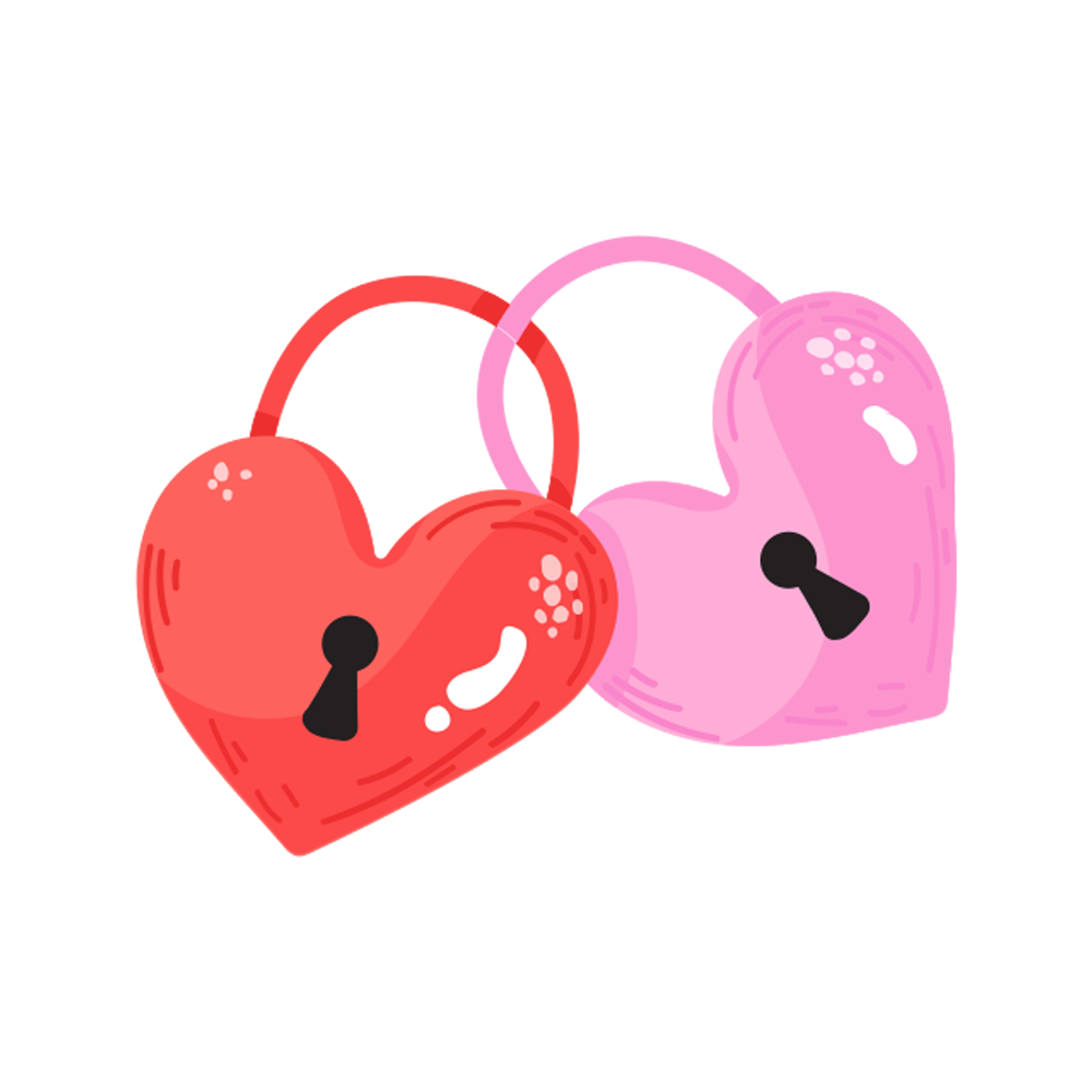 Heart Lock Sticker Transparent Image