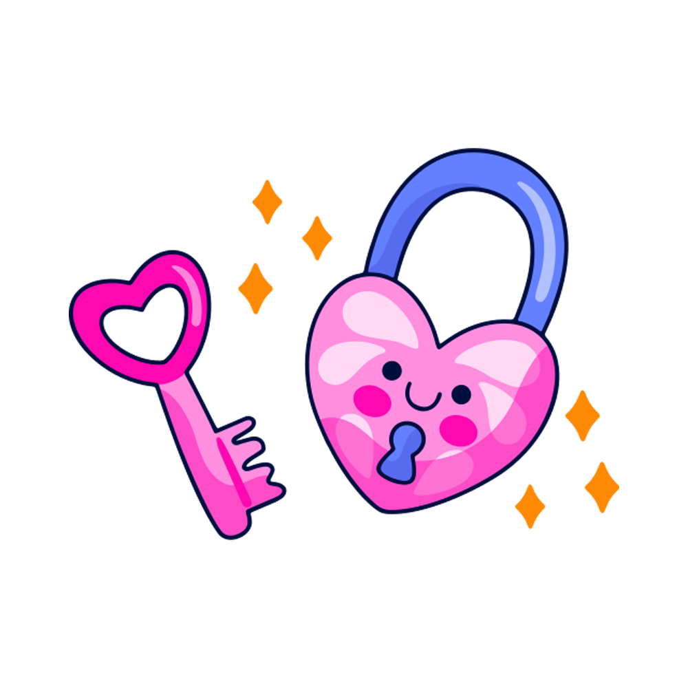 Heart Lock Sticker Transparent Photo