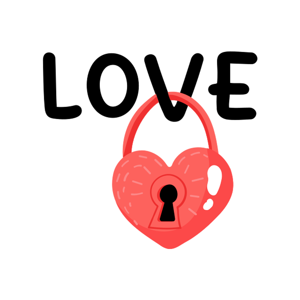 Heart Lock Sticker Transparent Gallery