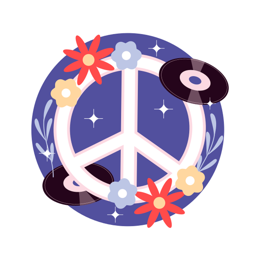 Hippie Free Sticker Transparent Photo