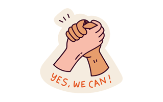 Holding Hands Free Sticker PNG