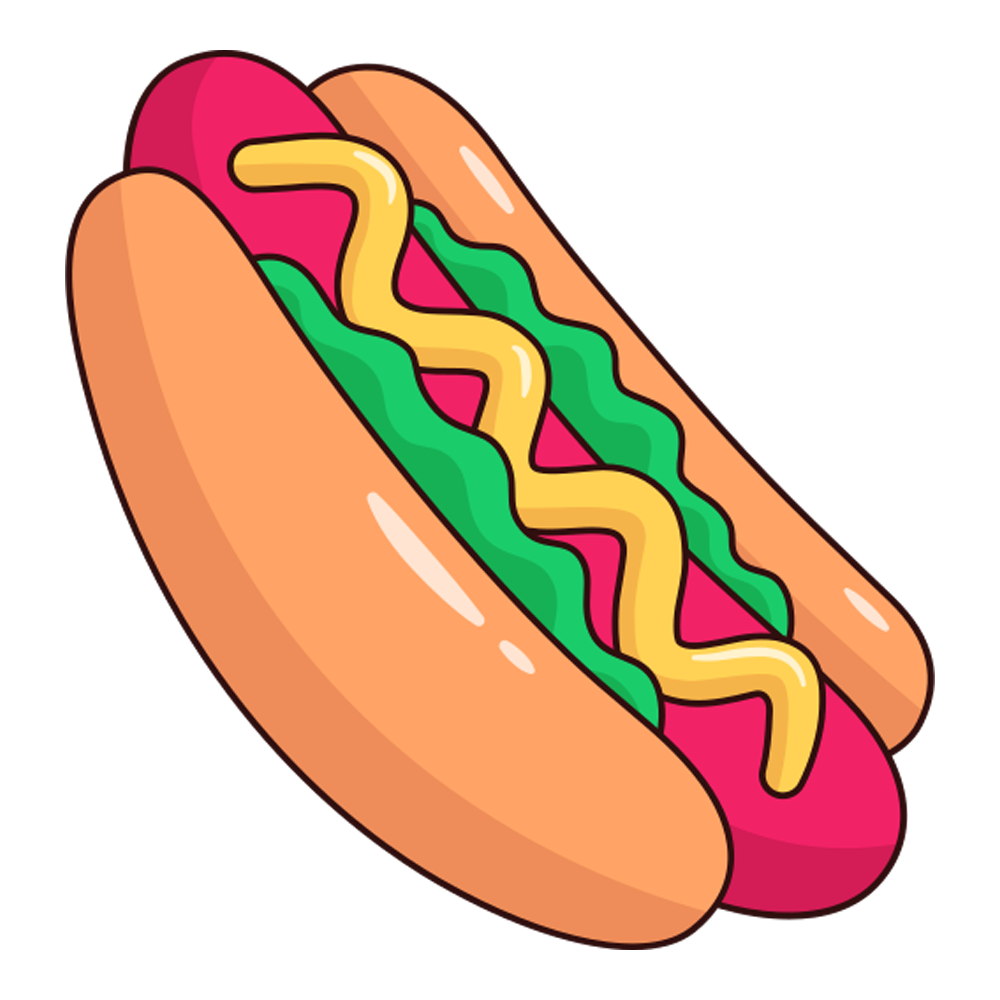 Hot Dogs Sticker Transparent Image