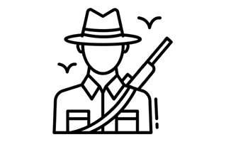 Hunter Sticker PNG