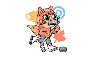 Ice Hockey Free Sticker PNG