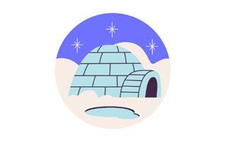 Igloo Sticker PNG