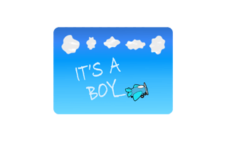 Its A Boy Free Sticker PNG