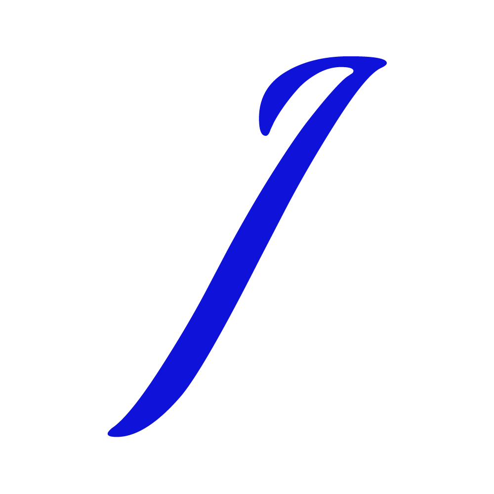 J Alphabet Blue Transparent Photo