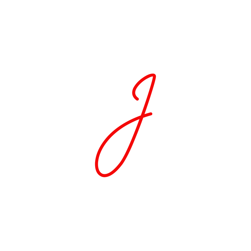 J Alphabet Red Transparent Clipart