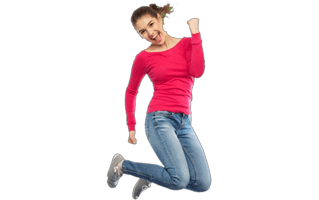 Jumping Girl PNG