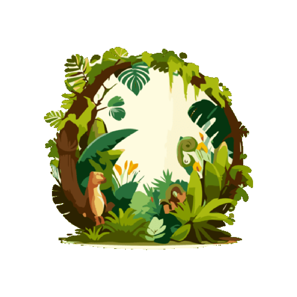 Jungle Free Sticker Transparent Picture