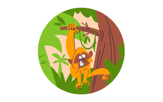 Jungle Sticker PNG