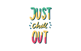 Just Chill Out Stickers PNG