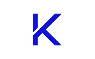 K Alphabet Blue PNG