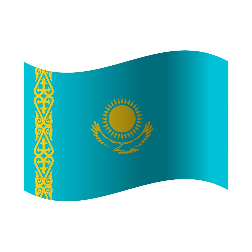 Kazakhstan Flag Transparent Image