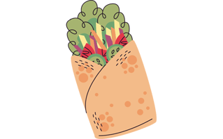 Kebab Free Sticker PNG