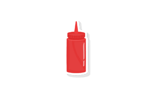 Ketchup Free Sticker PNG
