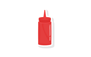 Ketchup Sticker PNG