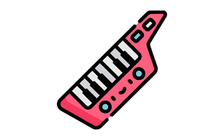 Keytar Sticker PNG