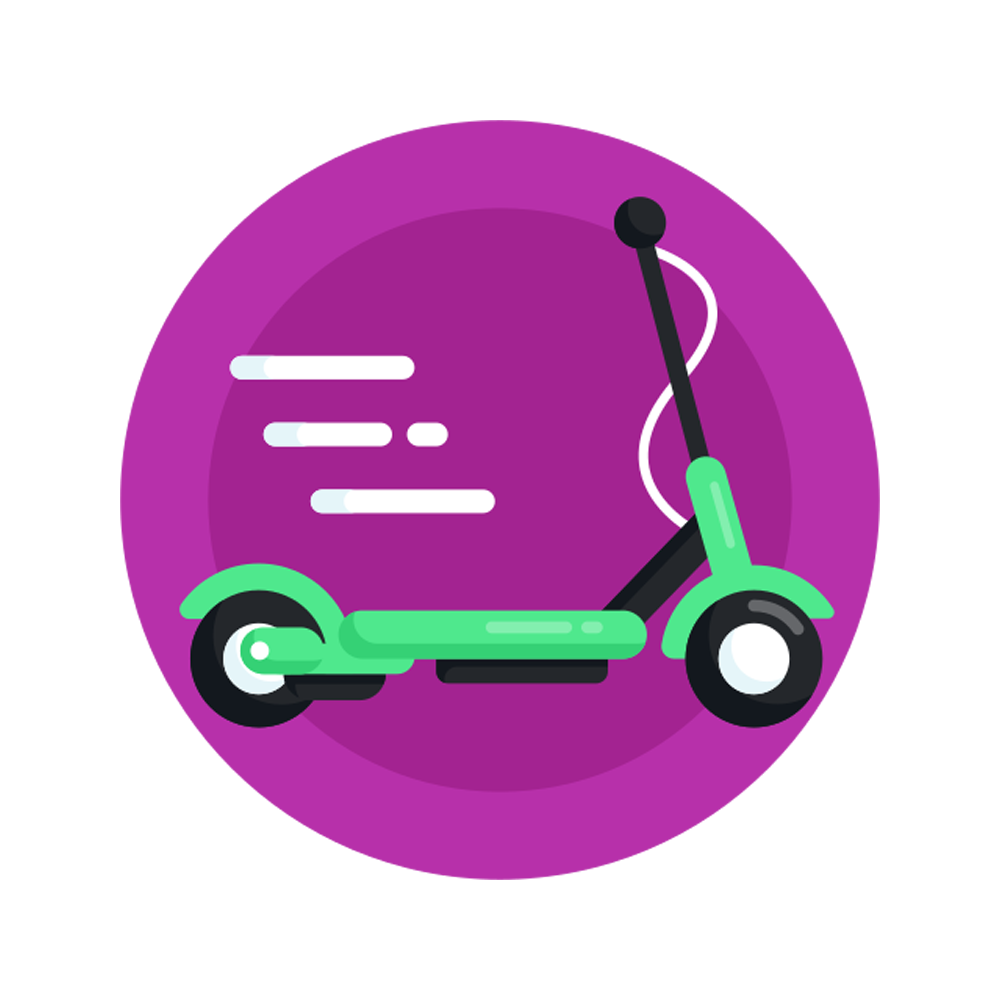 Kick Scooter Sticker Transparent Image