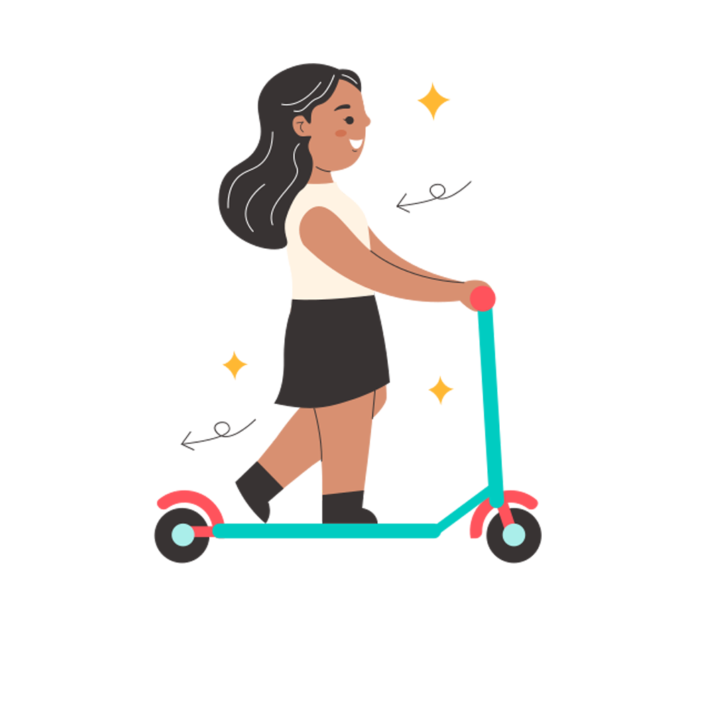 Kick Scooter Sticker Transparent Clipart