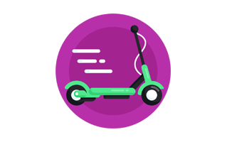 Kick Scooter Sticker