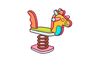 Kiddie Ride Sticker PNG