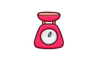 Kitchen Scale Free Sticker PNG