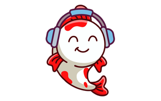 Koi Fish Free Sticker PNG
