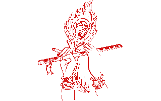 Krishna Hand Bansuri PNG