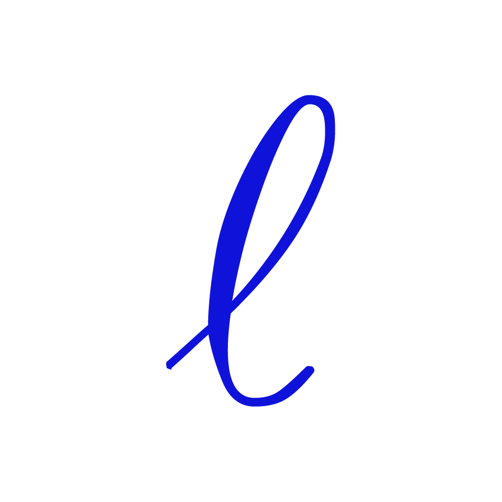 L Alphabet Blue Transparent Photo