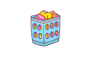 Laundry Free Sticker PNG