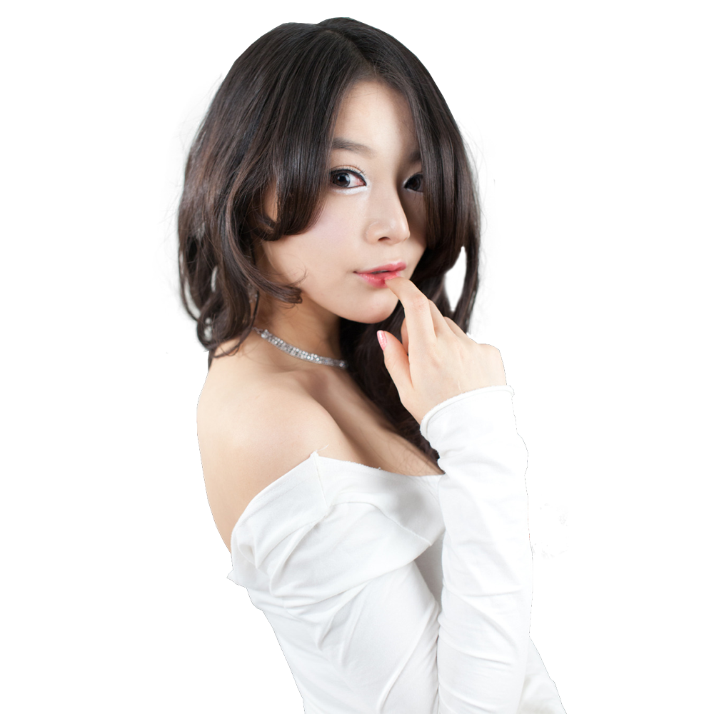 Lee Eun Seo in White Dress Transparent Photo