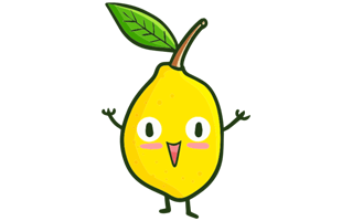 Lemon Fruit Sticker PNG