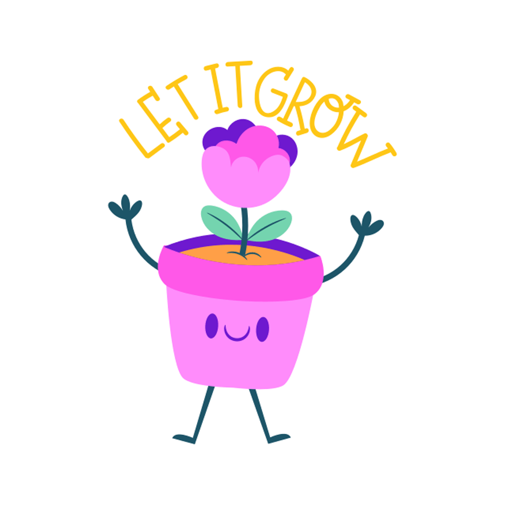 Let It Grow Free Sticker Transparent Image
