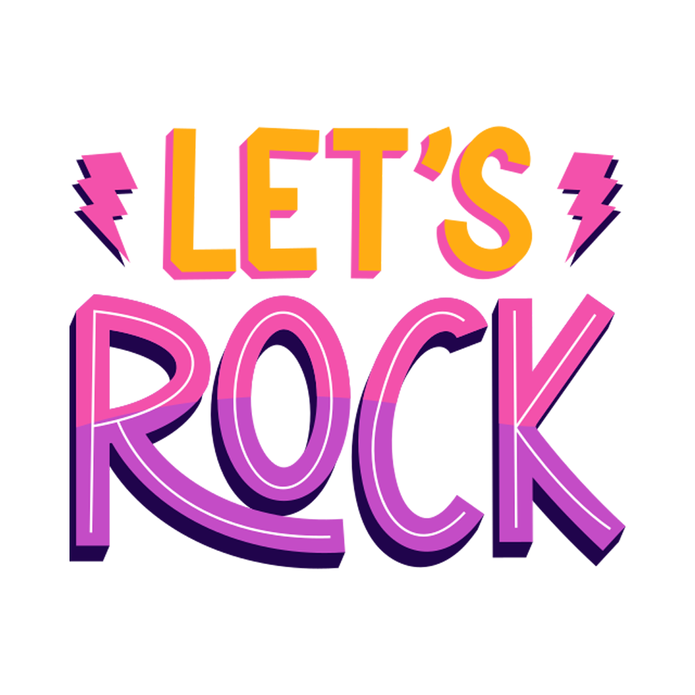 Lets Rock Sticker Transparent Image