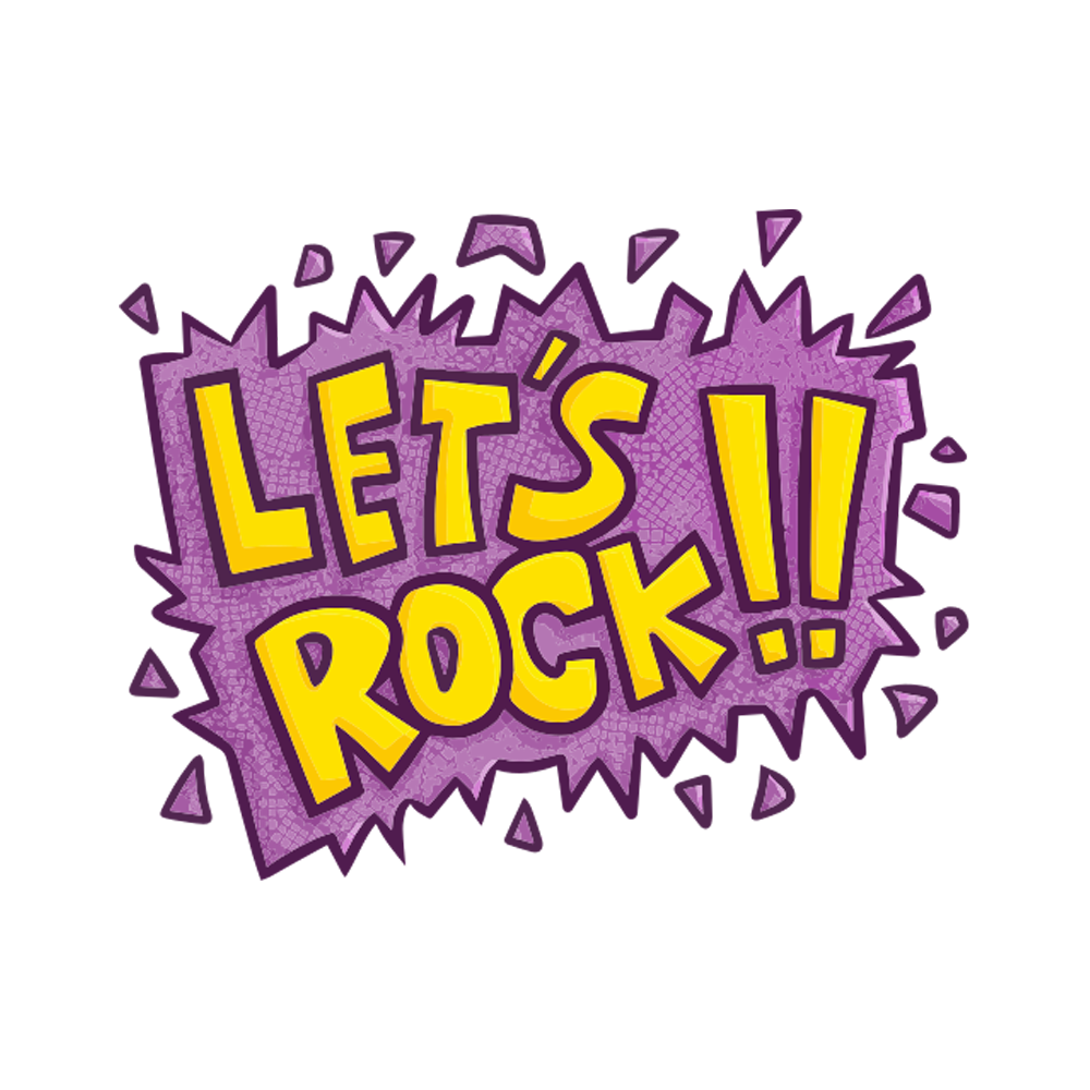 Lets Rock Sticker Transparent Picture