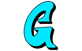 Letter G Sticker PNG