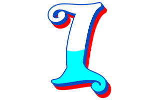 Letter I Sticker PNG