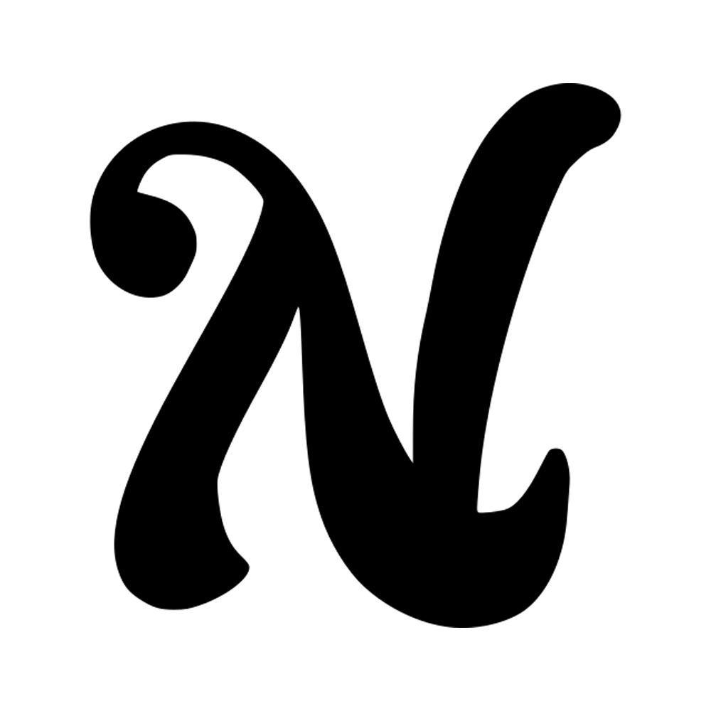 Letter N Free Sticker Transparent Image