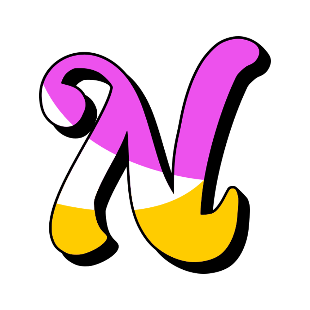 Letter N Free Sticker Transparent Clipart