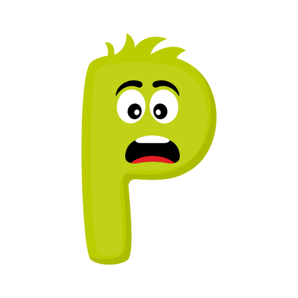 Letter P Free StickerTransparent Clipart