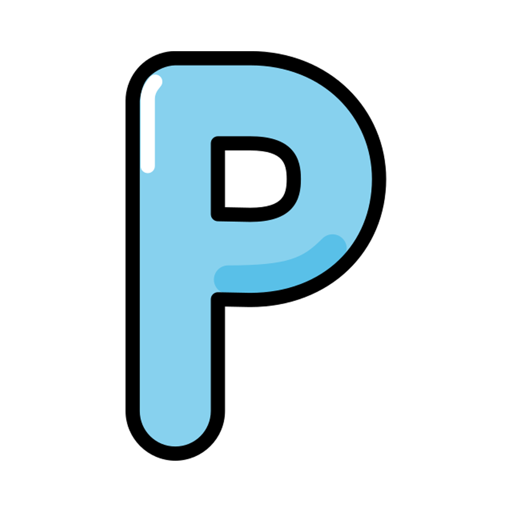 Letter P Free StickerTransparent Gallery
