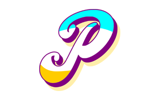 Letter P Free Sticker PNG