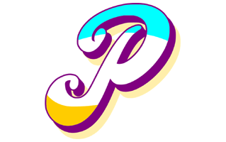 Letter P Sticker PNG