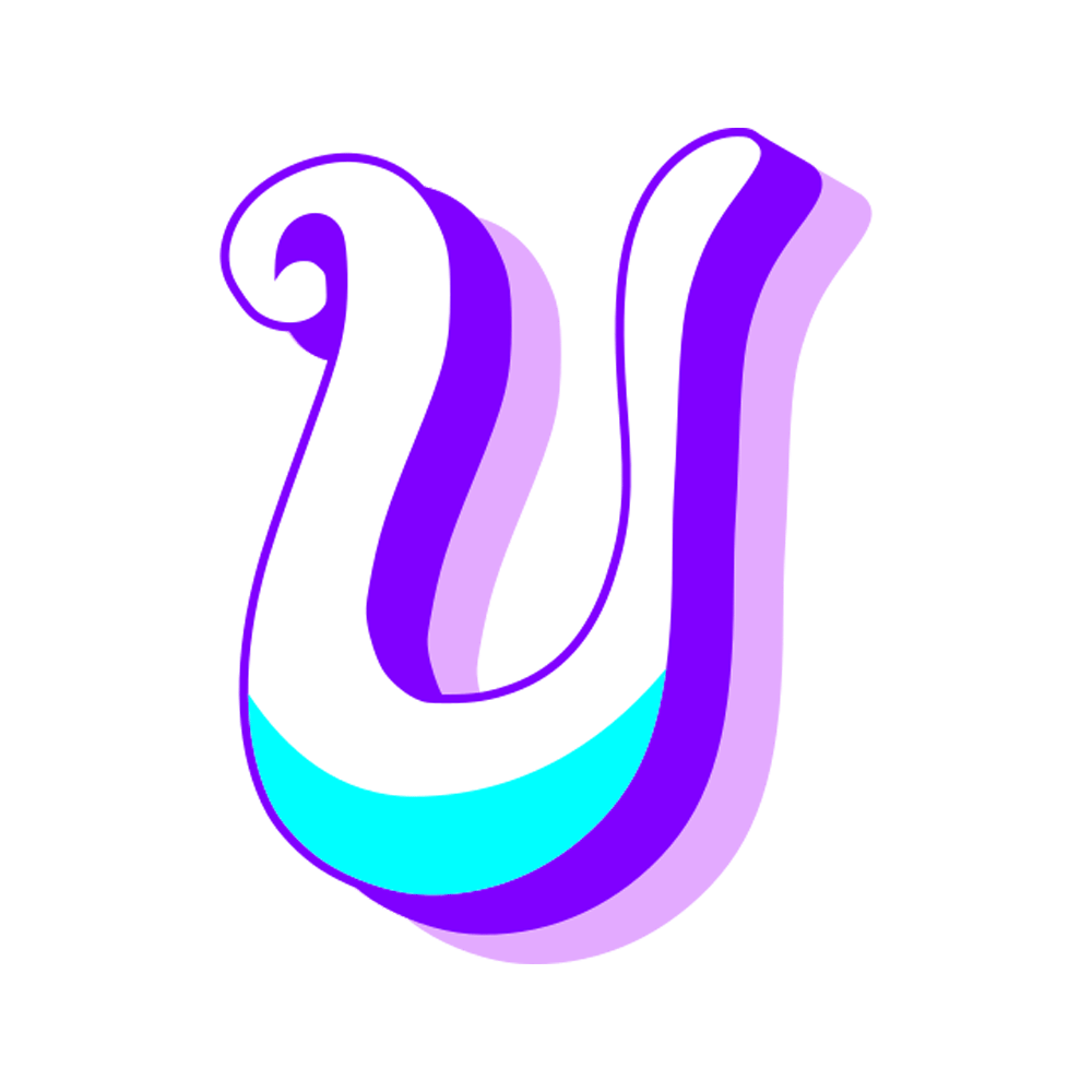 Letter U Free Sticker Transparent Clipart