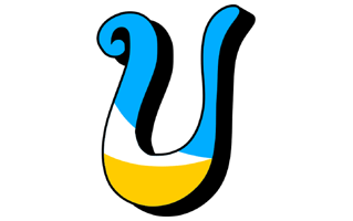 Letter U Sticker PNG