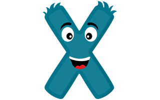Letter X Sticker PNG